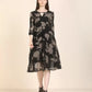 Women Fit and Flare Black Dress