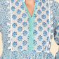 Women Fit and Flare Blue Dress