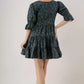 Women Fit and Flare Dark Green Dress