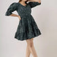 Women Fit and Flare Dark Green Dress