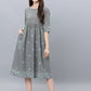 Women Fit and Flare Multicolor Dress