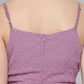 Women Fit and Flare Purple Dress