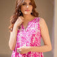 Women Floral Print Pure Cotton Anarkali Kurta With Attached Dupatta