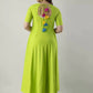 Women Fluorescent Green Embroidered Kurta Set