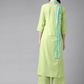 Women Green Cotton Kurta Set