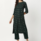 Women Dark Green Ethnic Kurta Set