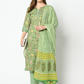 Women Green Printed Kurta Set