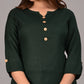 Women Plain Rayon Buttoned Top