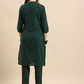 Women Green Solid Kurta with Trousers