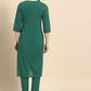Women Green Pure Cotton Kurta Set