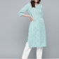 Women Green Straight Kurta