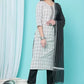 Women Kurta Pant And Dupatta Set Cotton Blend