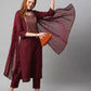 Women Kurta Pant And Dupatta Set Cotton Blend