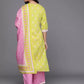 Women Kurta Pant And Dupatta Set Cotton Blend