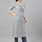 Women Kurta Pant And Dupatta Set Cotton Blend