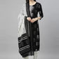 Women Kurta Pant And Dupatta Set Cotton Blend
