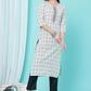 Women Kurta Pant And Dupatta Set Cotton Blend