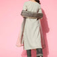 Women Kurta Pant And Dupatta Set Cotton Blend