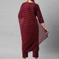 Women Kurta Pant And Dupatta Set Cotton Blend