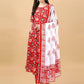 Women Kurta Pant And Dupatta Set Cotton Rayon