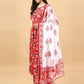 Women Kurta Pant And Dupatta Set Cotton Rayon