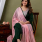 Women Kurta Pant And Dupatta Set Cotton Rayon
