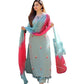 Women Cotton Rayon Kurta Pant And Dupatta Set