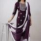 Women Kurta Pant And Dupatta Set
