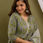 Women Kurta Pant And Dupatta Set Pure Cotton