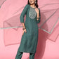 Women Kurta Pant And Dupatta Set Silk Blend