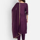 Women Kurta Pant And Dupatta Set Silk Blend