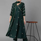 Women Kurta Pant And Dupatta Set Silk Blend