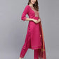 Women Kurta Pant And Dupatta Set Silk Blend