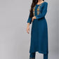 Women Viscose Rayon Kurta Pant And Dupatta Set