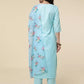 Women Kurta Pyjama & Dupatta Set Cotton Blend