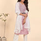 Women Kurta Pyjama & Dupatta Set Cotton Blend