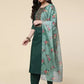 Women Kurta Pyjama & Dupatta Set Cotton Blend