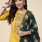 Women Kurta Pyjama & Dupatta Set Cotton Blend