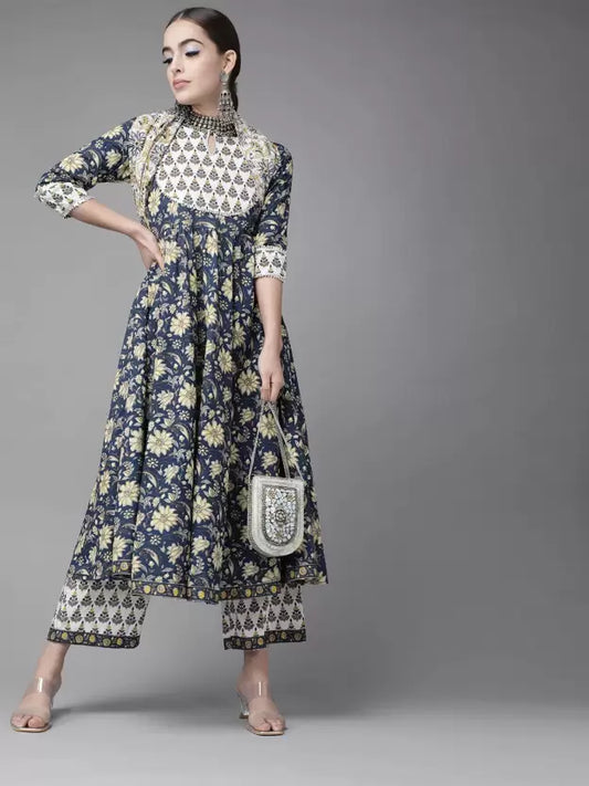 Women Kurta Pyjama & Dupatta Set Viscose Rayon