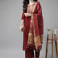 Women Kurta and Palazzo Set Cotton Blend