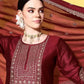 Women Kurta and Palazzo Set Silk Blend