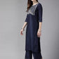 Women Silk Blend Kurta and Palazzo Set