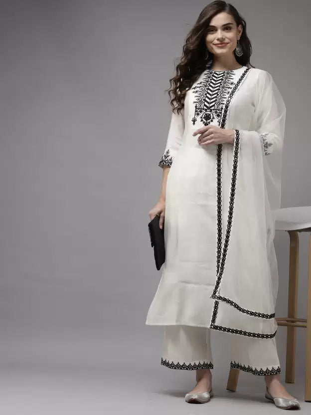 Women Kurta and Palazzo Set Viscose Rayon