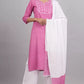 Women Kurta and Palazzo Set Viscose Rayon