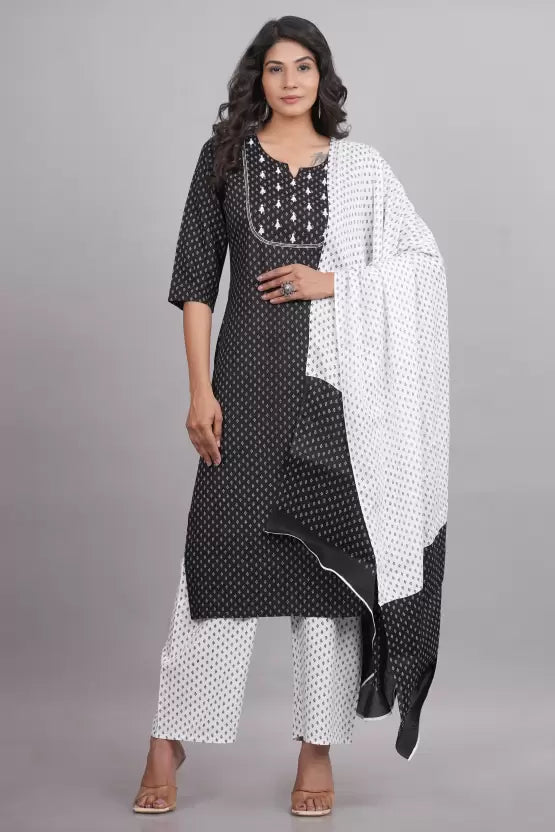 Women Kurta and Palazzo Set Viscose Rayon