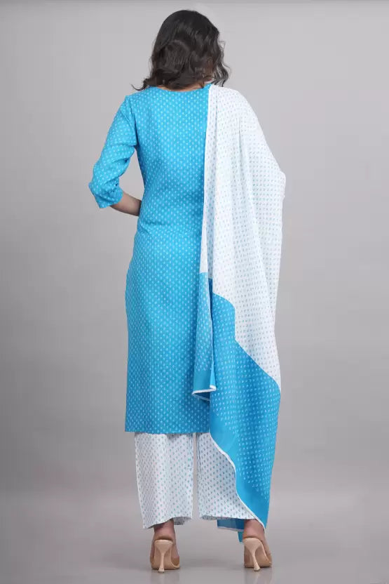 Women Kurta and Palazzo Set Viscose Rayon