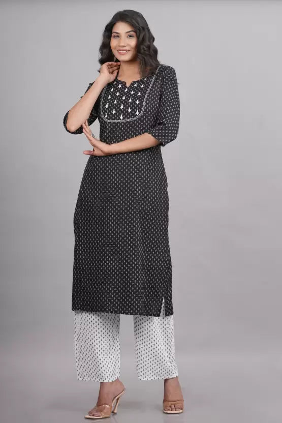 Women Kurta and Palazzo Set Viscose Rayon