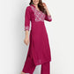 Women Kurta and Palazzo Set Viscose Rayon