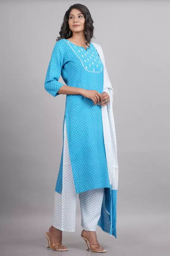 Women Kurta and Palazzo Set Viscose Rayon