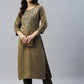Women Kurta and Pant Set Cotton Blend
